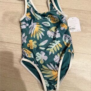 NWT Little Co Leafy Adventure Kids One Piece Swimsuit